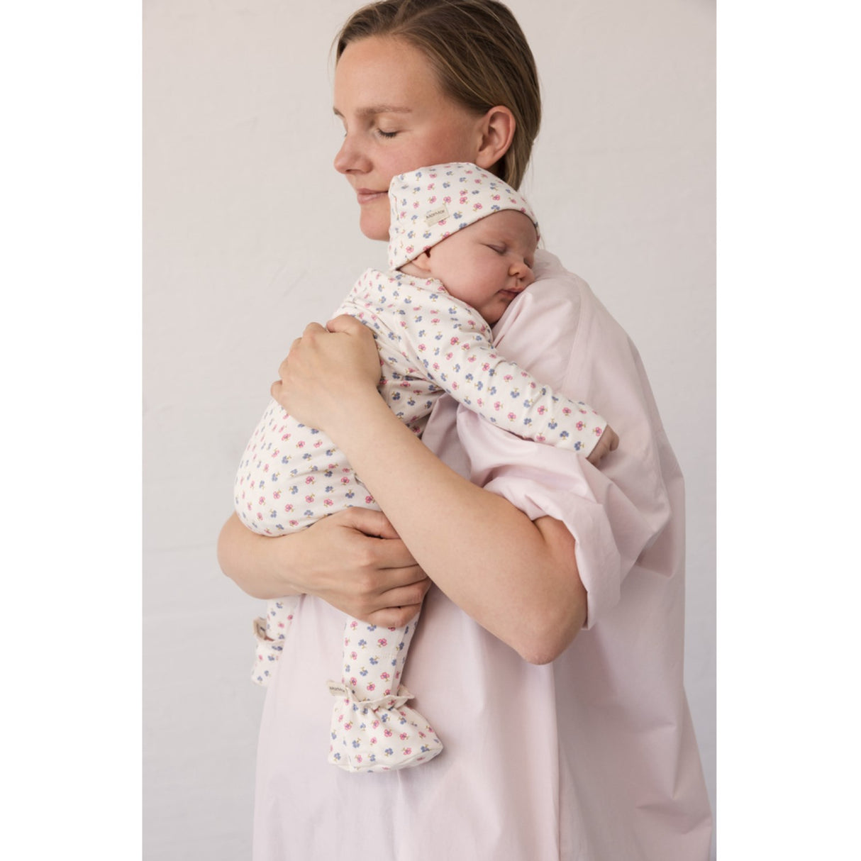 MarMar Newborn Modal Smooth Print Mini Flower Aiko Mössa