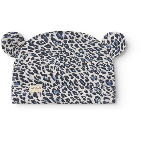 MarMar Newborn Leopard Blue Leo Leo Aiko Ear Mössa