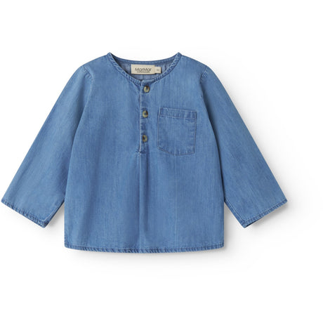MarMar Light Denim Blue Denim Troy Skjorta