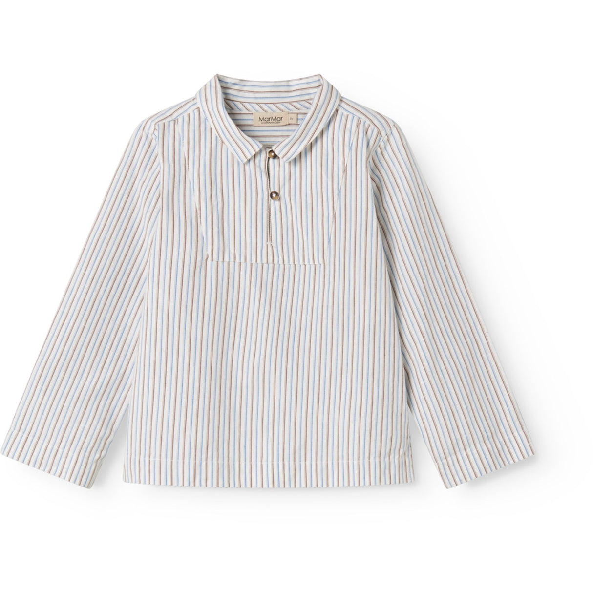 MarMar Cotton Blue Iris Stripe Tovas Skjorta
