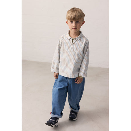 MarMar Cotton Blue Iris Stripe Tovas Skjorta