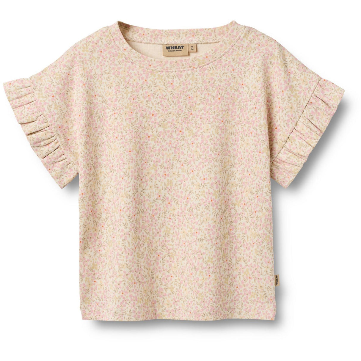Wheat Coral Flowers Sett T-shirt & Shorts Ally