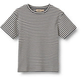 Wheat Navy Rib Stripe Sett T-shirt S/S & Shorts Fabian
