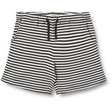 Wheat Navy Rib Stripe Sett T-shirt S/S & Shorts Fabian