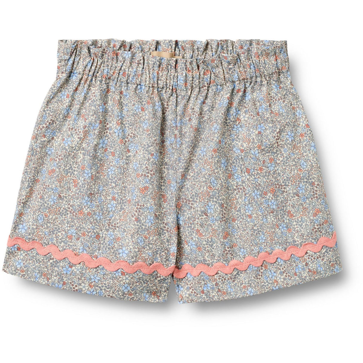 Wheat Air Blue Flowers Sett Skjorta S/S & Shorts Vilma