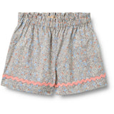 Wheat Air Blue Flowers Sett Skjorta S/S & Shorts Vilma