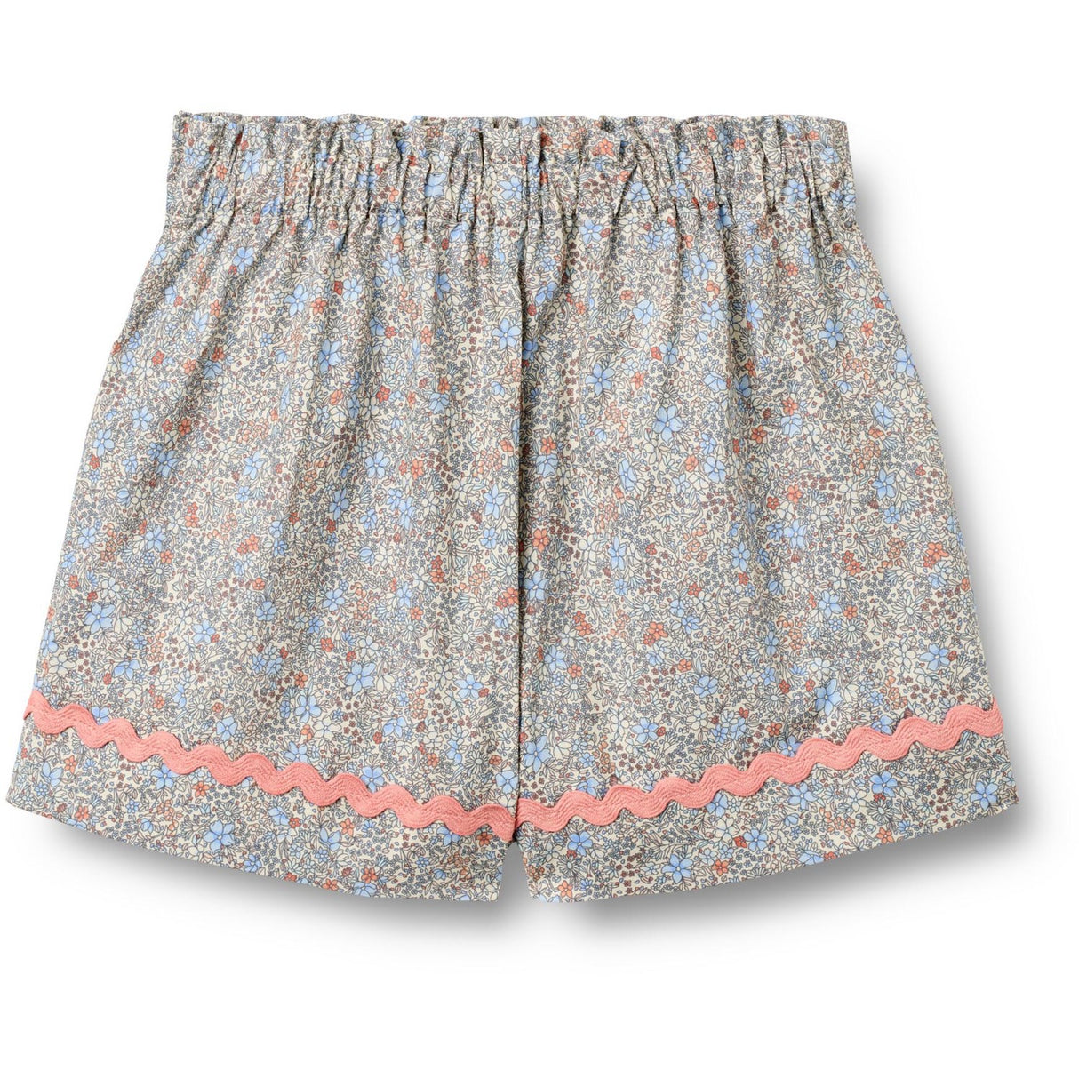 Wheat Air Blue Flowers Sett Skjorta S/S & Shorts Vilma