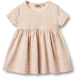 Wheat Coral Flowers Jersey Klänning S/S Nova