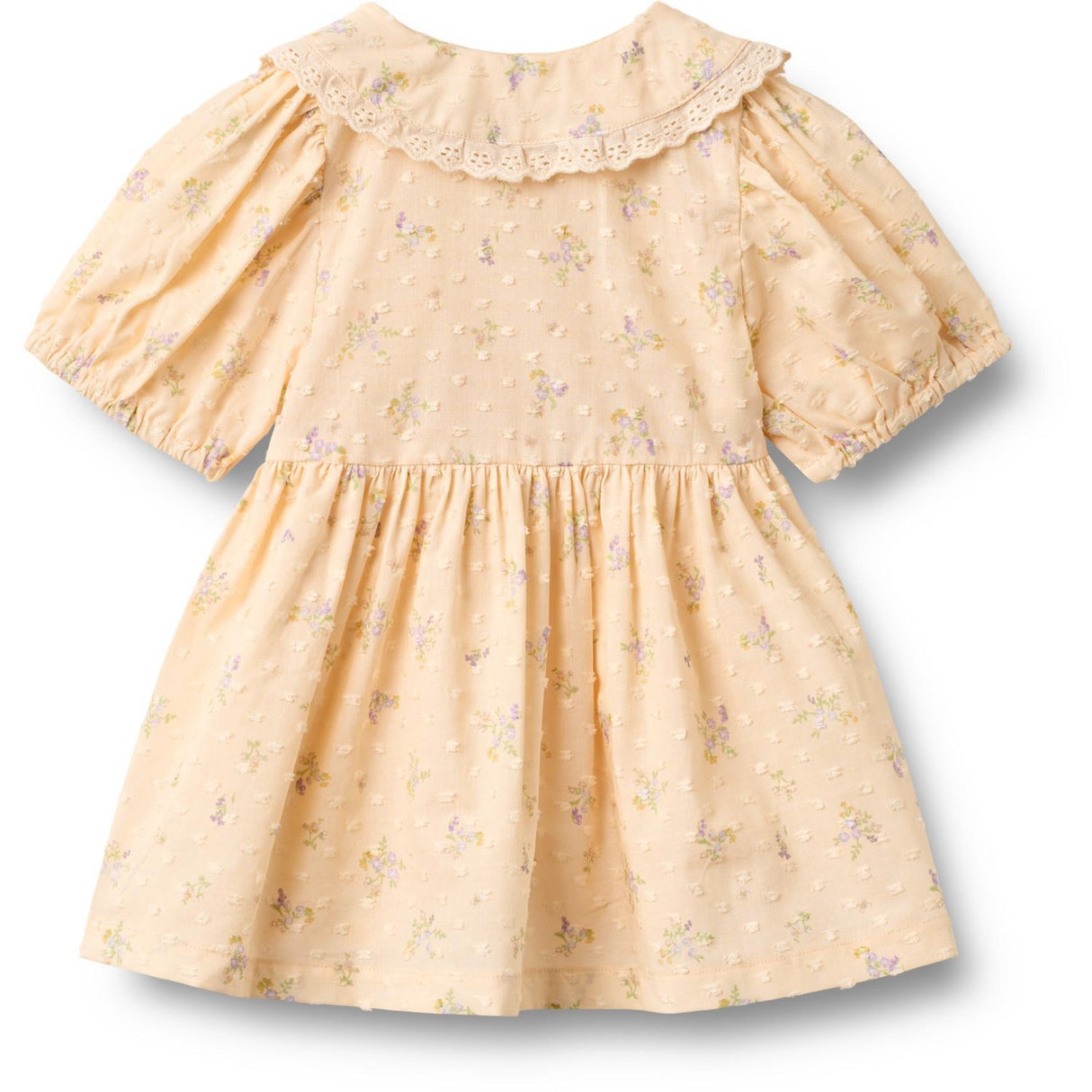 Wheat Barely Apricot Flowers Klänning S/S Adele