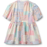 Wheat Patchwork Flowers Klänning S/S Annabell