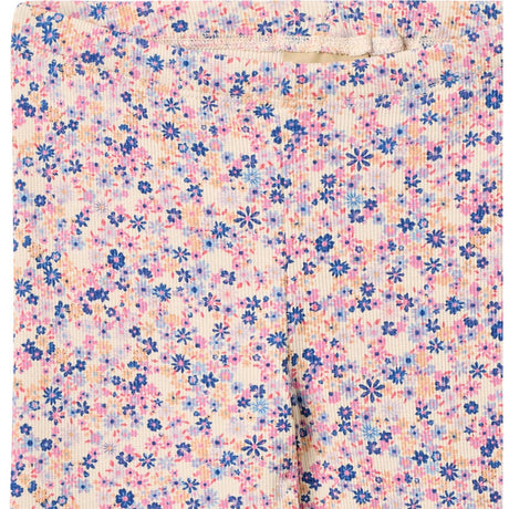 Wheat Pink Blue Flowers Jersey Leggings Jules
