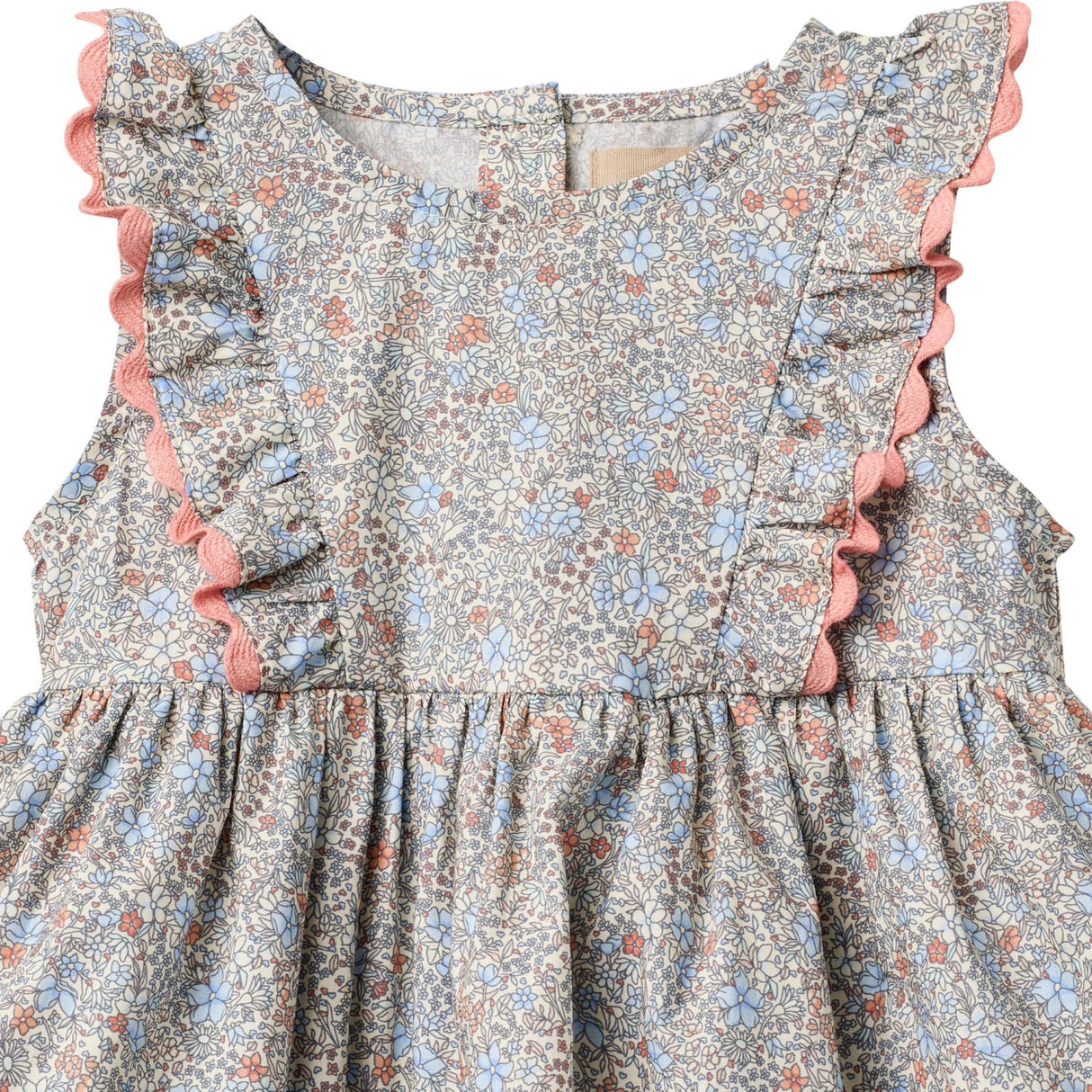 Wheat Air Blue Flowers Body Klänning Sofia