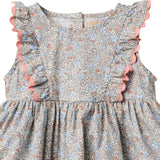 Wheat Air Blue Flowers Body Klänning Sofia