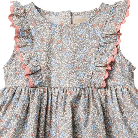 Wheat Air Blue Flowers Body Klänning Sofia