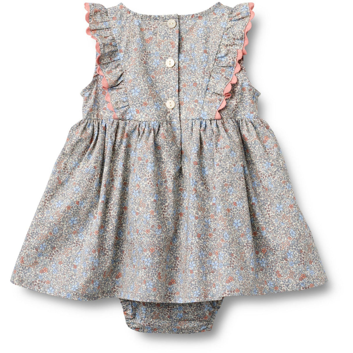 Wheat Air Blue Flowers Body Klänning Sofia