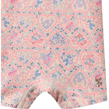 Wheat Pink Heart Flowers Baddräkt S/S Cas