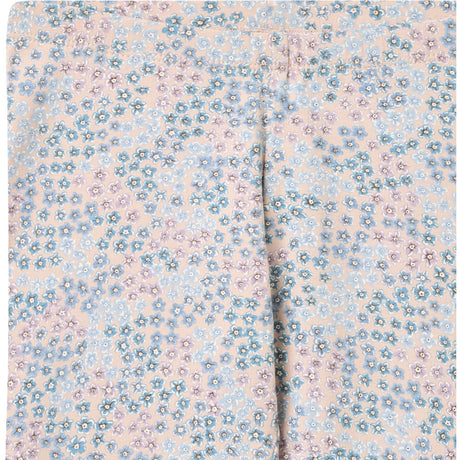 Wheat Powder Blue Flowers Jersey Leggings Jules