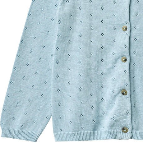 Wheat Summer Sky Stickad Cardigan Maia
