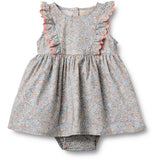 Wheat Air Blue Flowers Body Klänning Sofia