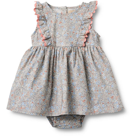 Wheat Air Blue Flowers Body Klänning Sofia