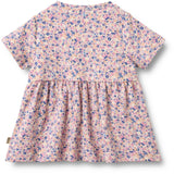Wheat Pink Blue Flowers Jersey Klänning Anna