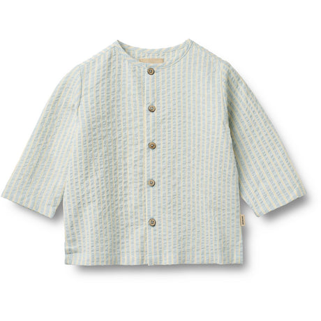 Wheat Summer Sky Stripe Skjorta Shelby