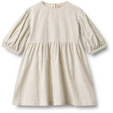 Wheat Dark Blue Stripe Klänning 3/4 Sleeve Magda