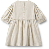 Wheat Dark Blue Stripe Klänning 3/4 Sleeve Magda