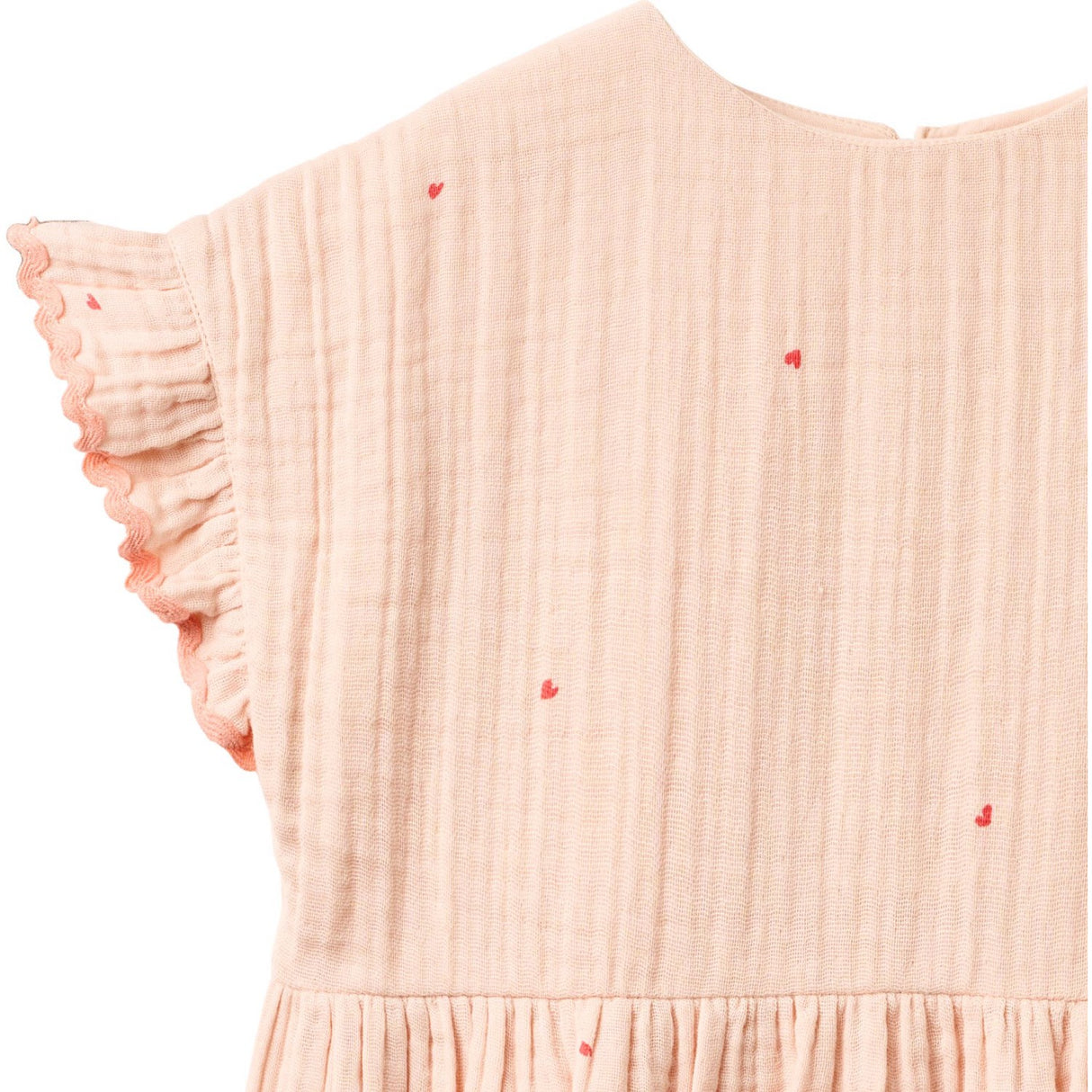 Wheat Powder Hearts Klänning Lace Thit
