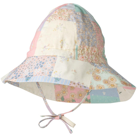 Wheat Patchwork Flowers Sunhat Chloe