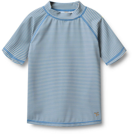 Wheat Blue Swim Stripe Swim T-shirt S/S Jackie