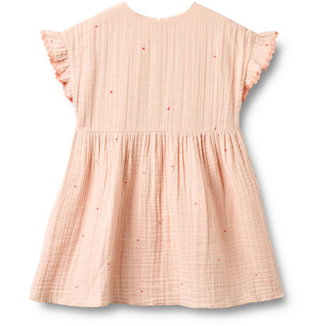 Wheat Powder Hearts Klänning Lace Thit