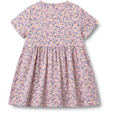 Wheat Pink Blue Flowers Jersey Klänning Anna
