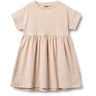 Wheat Coral Flowers Jersey Klänning S/S Emilie