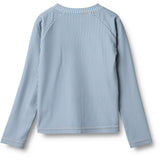 Wheat Blue Swim Stripe Swim T-shirt L/S Zip Ada