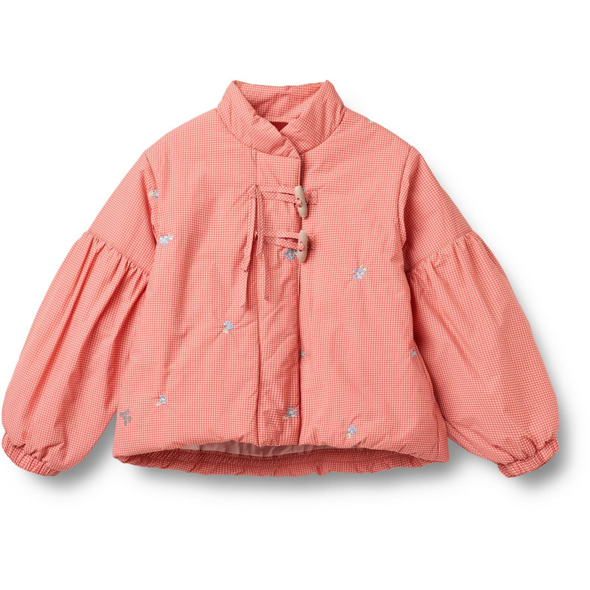 Wheat Red Check Lightweight Puffer Jacka Sola