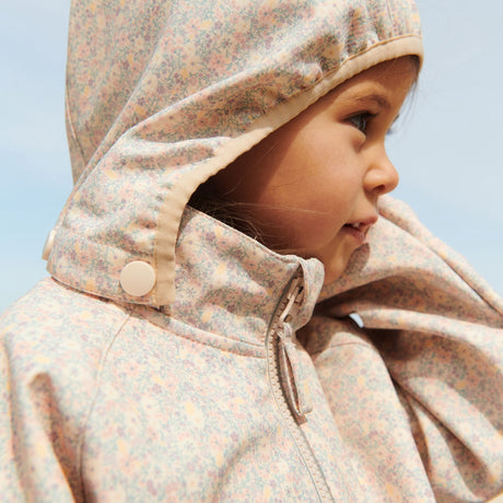 Wheat Rose Shadow Flowers Softshell Jacka Mitta