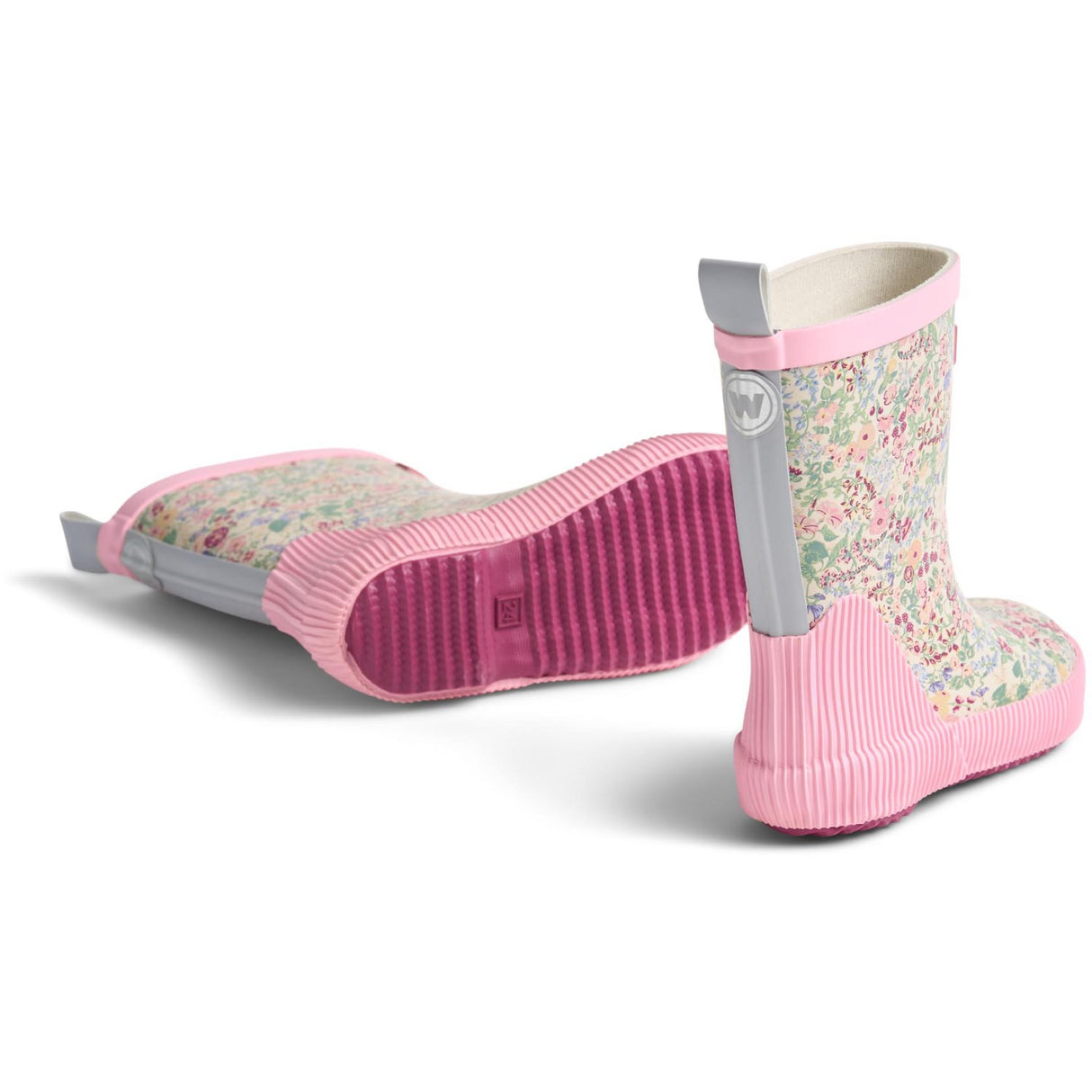 Wheat Cool Sky Flowers Rubber Stövlar Welly