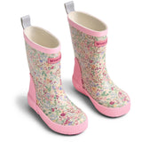 Wheat Cool Sky Flowers Rubber Stövlar Welly