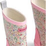 Wheat Cool Sky Flowers Rubber Stövlar Welly
