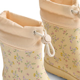 Wheat Barely Apricot Flowers Barefoot Rubber Stövlar Zerro