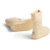 Wheat Barely Apricot Flowers Barefoot Rubber Stövlar Zerro