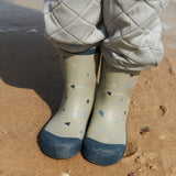 Wheat Light Flint Letters Rubber Stövlar Muddy