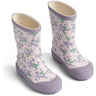 Wheat Lilac Petunias Rubber Stövlar Muddy
