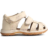 Wheat Barely Apricot Flowers Sandal Frei
