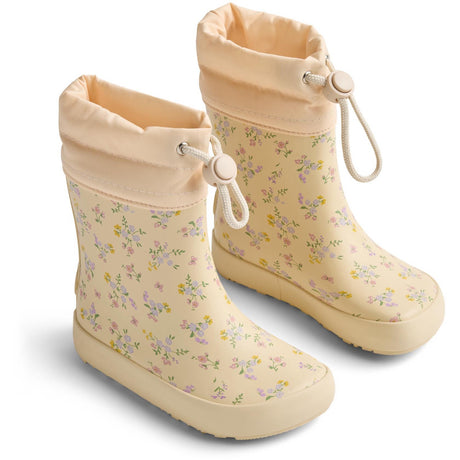 Wheat Barely Apricot Flowers Barefoot Rubber Stövlar Zerro