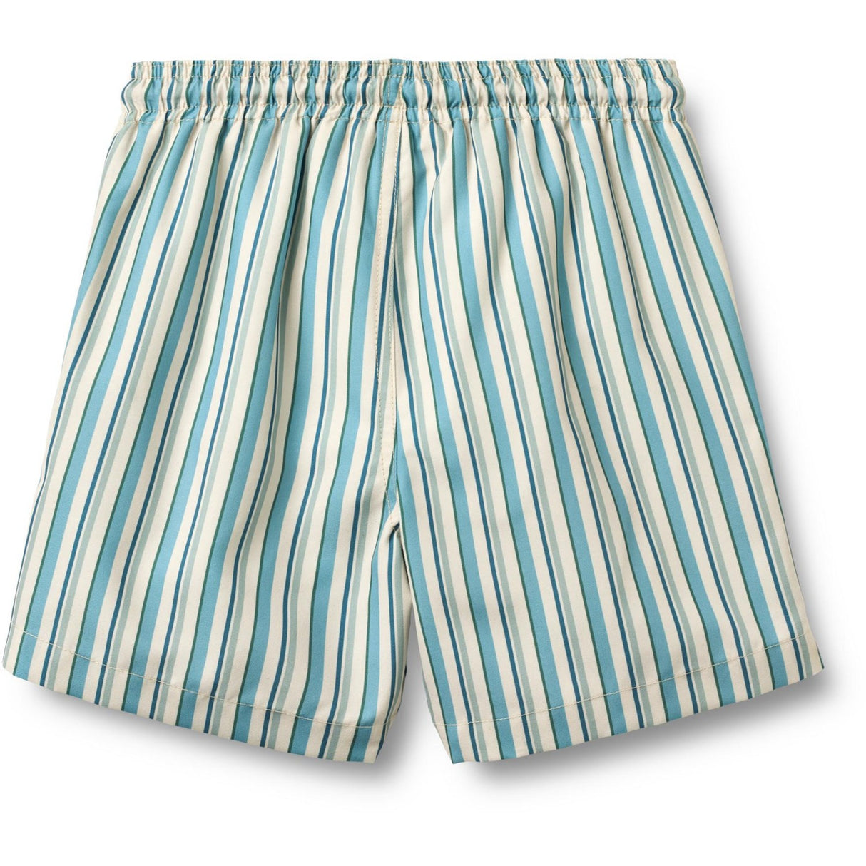 Wheat Aqua Stripe Swim Trunk Hansi Badge