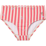 Wheat Red Stripe Flowers Bikini Carla