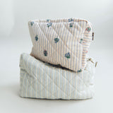 Wheat Blue Ocean Stripe Wash Väska Large Ziggi