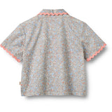 Wheat Air Blue Flowers Skjorta S/S Lace Vilma